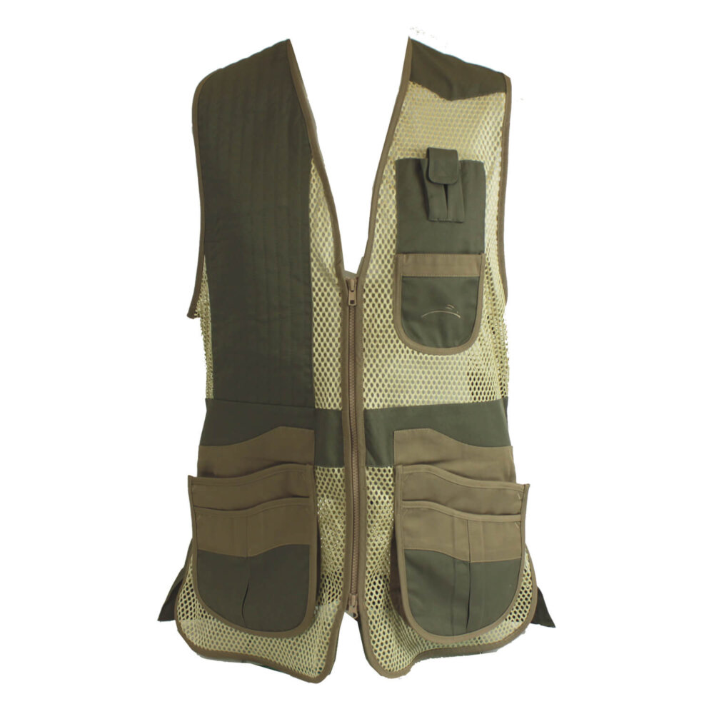 Krieghoff Mesh Vest by Wild Hare – Right Handed, Sage and Khaki